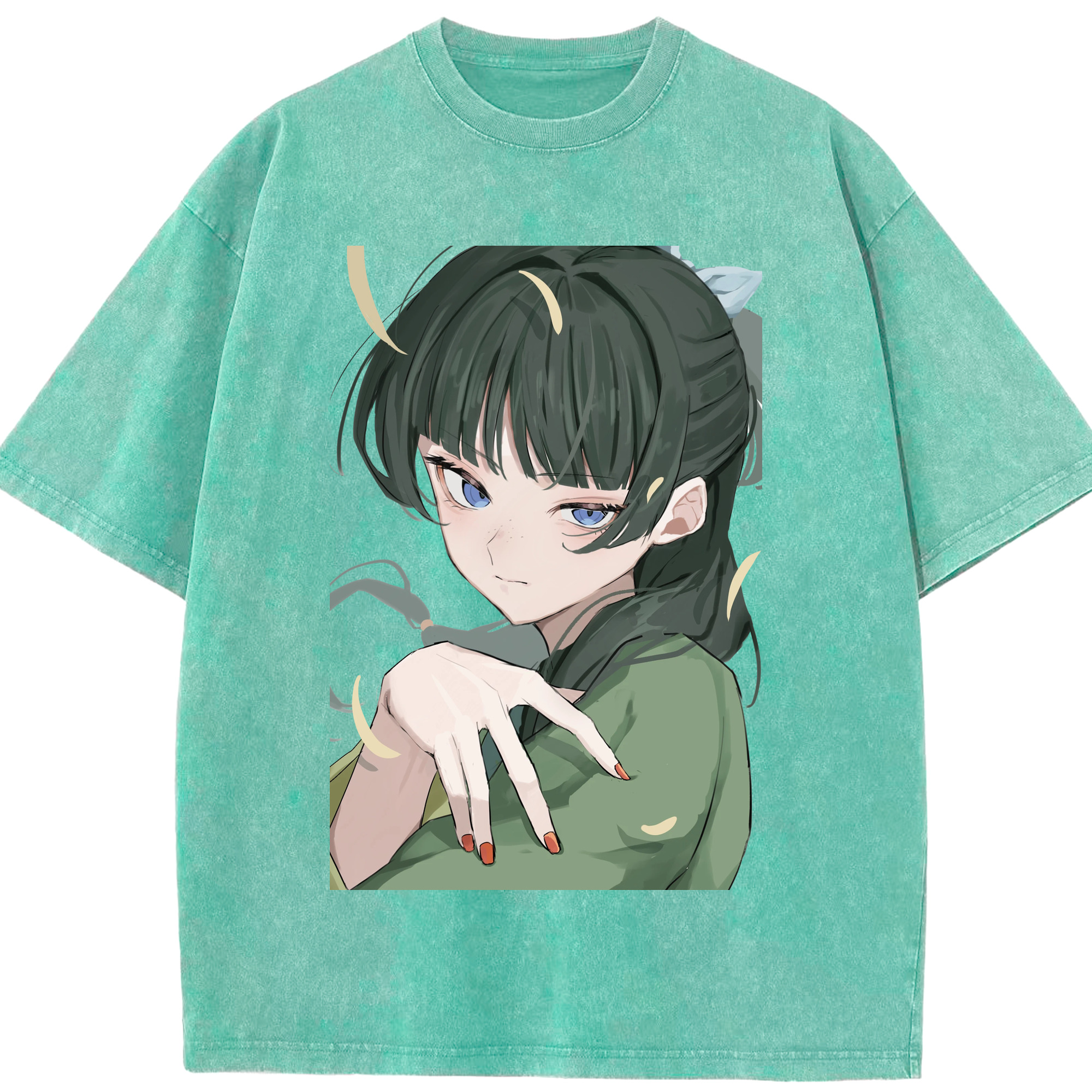 （画像用） 薬屋のひとりごと The Apothecary Diaries 綿100% ヴィンテージ風 半袖Tシャツ（フロントプリント）